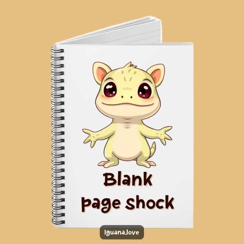 Funny Surprised Iguana Notebook - Humorous Reptile Diary for Shocks