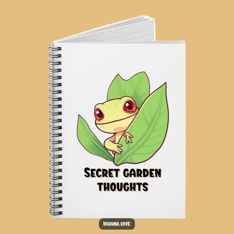 Funny Iguana Leaf Notebook: Jot Down Curious Thoughts with Hilarious Style