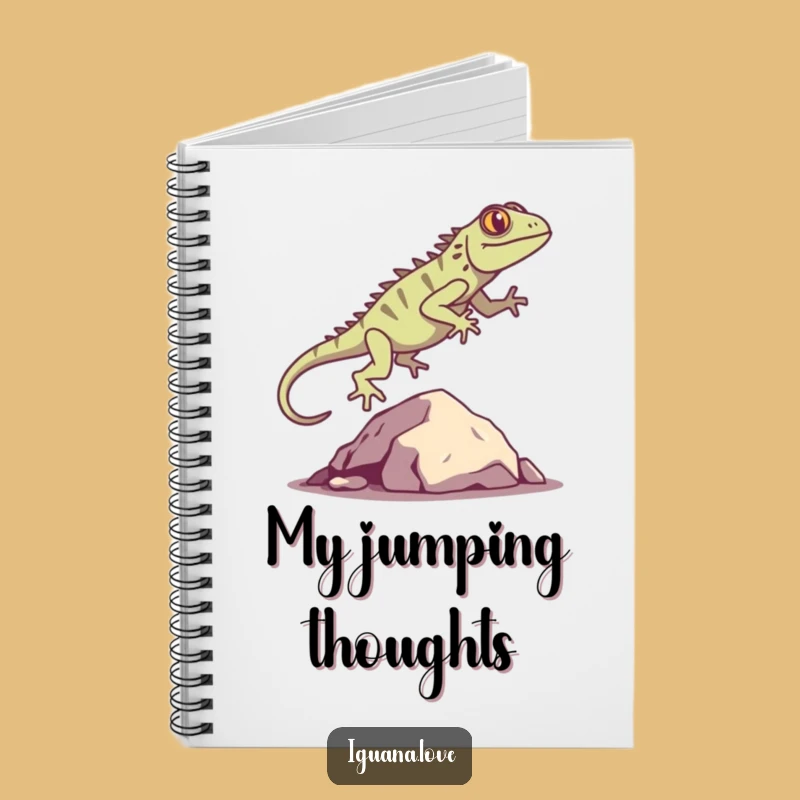 Funny Iguana Silhouette Notebook: Jot Down Ideas, Playful Design, Great Funny Gift
