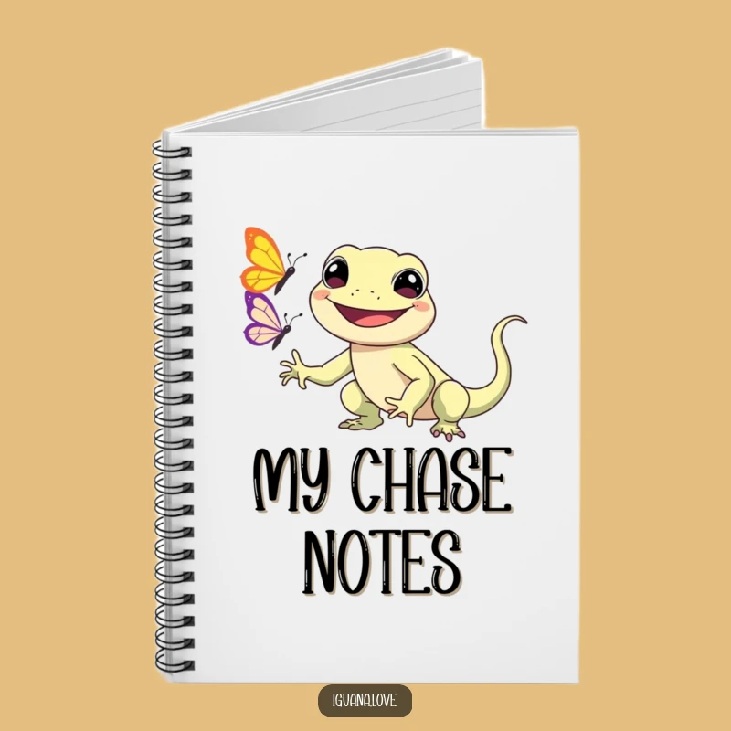 Funny Kawaii Iguana Notebook: Cute Journal, Butterfly Fun, Perfect Funny Gift